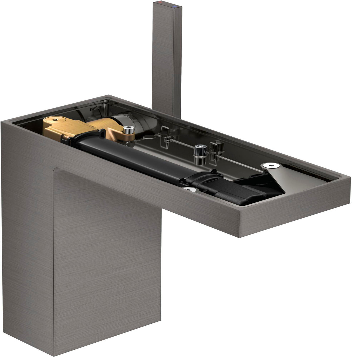 AXOR MYEDITION 110 Einhebel-Waschtischmischer mit Push-Open Ablaufgarnitur, chrom