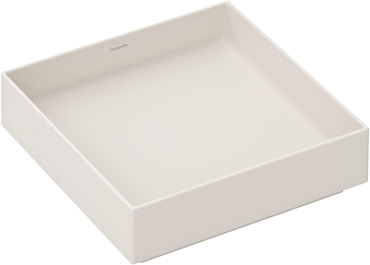 HANSGROHE Aufsatzwaschtisch Xuniva Evo E 400x400mm matt Schwarz ohne Hahnloch