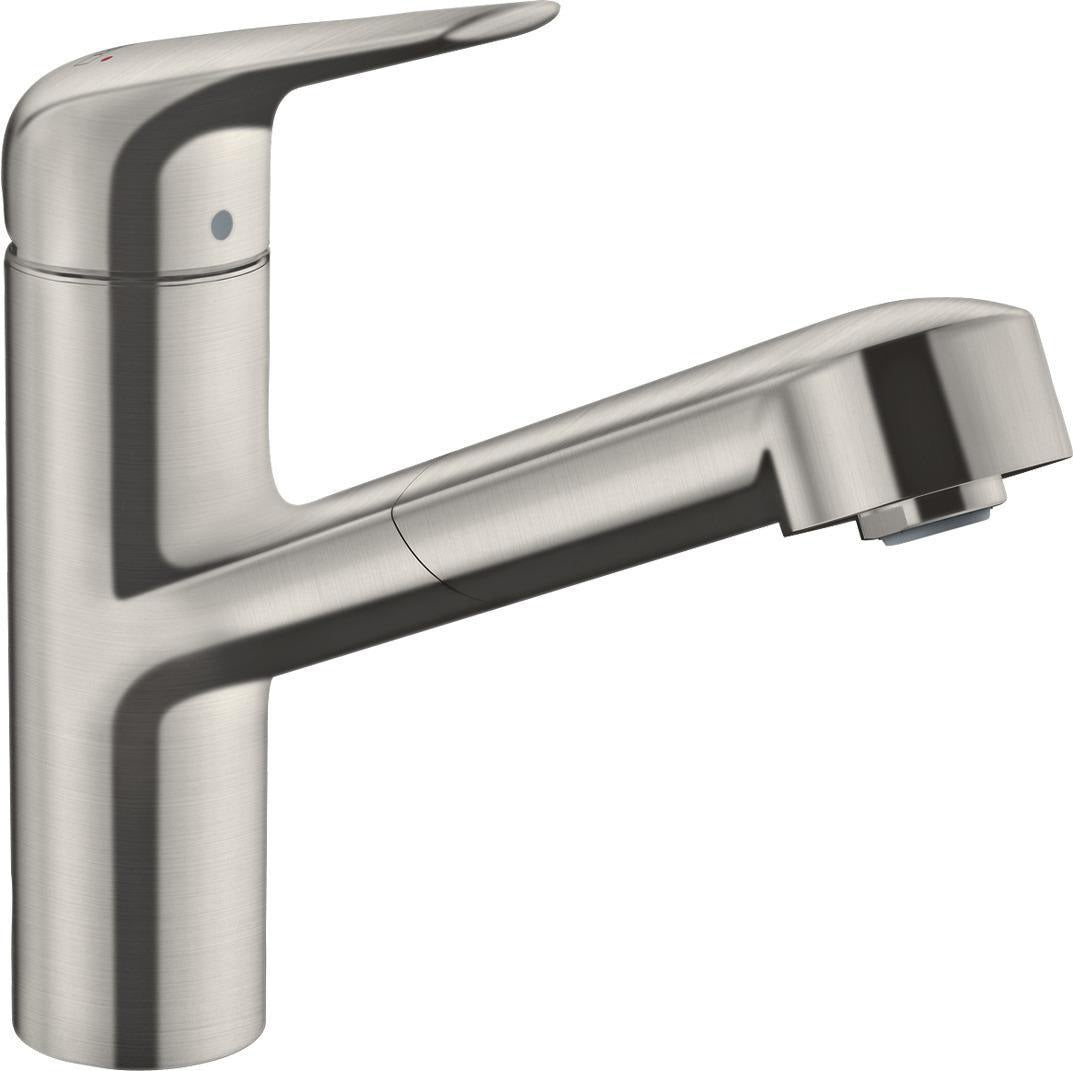 HANSGROHE Focus M42 Spültischmischer 150 Ausziehauslauf chrom – ComfortZone, MagFit, Quick-Connect