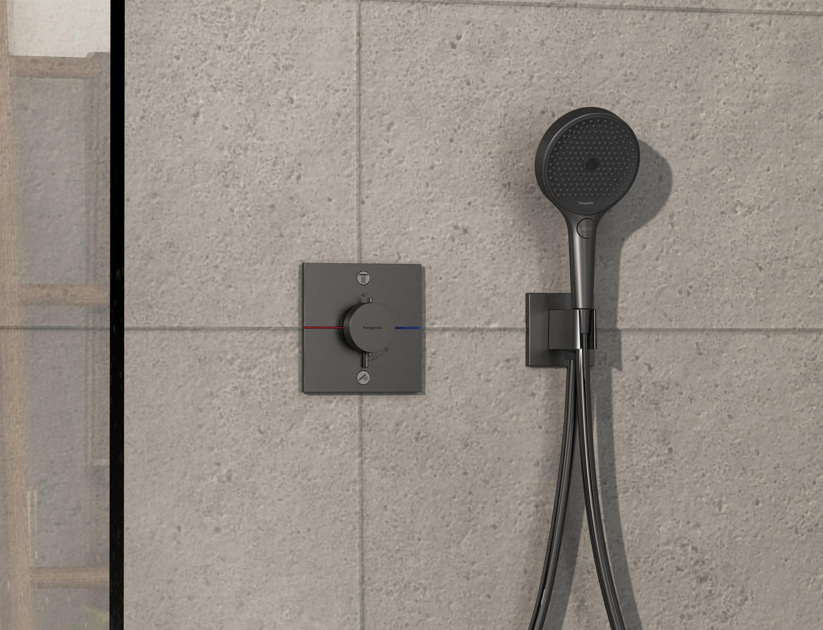 HANSGROHE ShowerSelect Comfort E Thermostat Fertigmontageset UP Chrom für 2 Verbraucher
