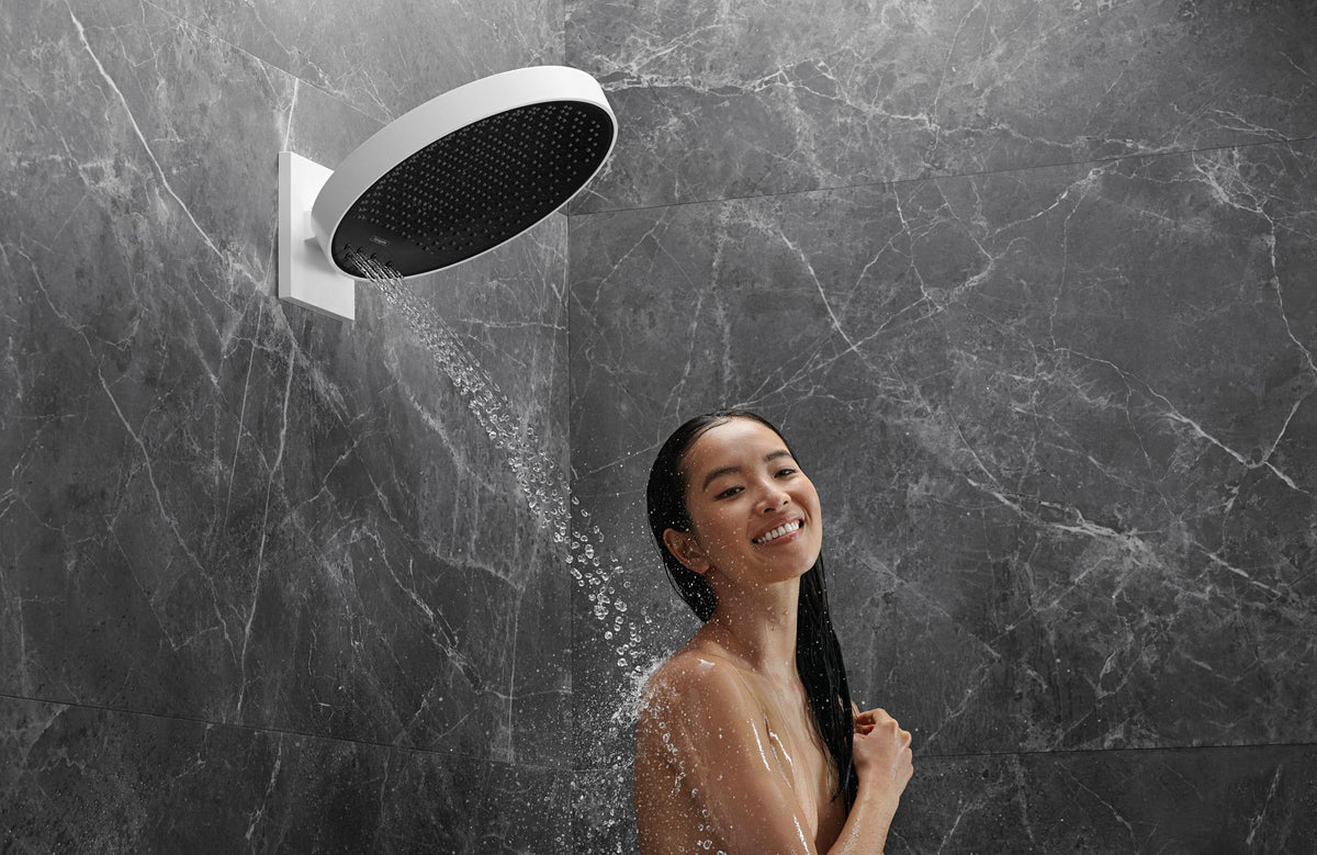HANSGROHE Kopfbrause Rainfinity 360 3jet Wandmontage Chrom – 3 Strahlarten & Antikalk
