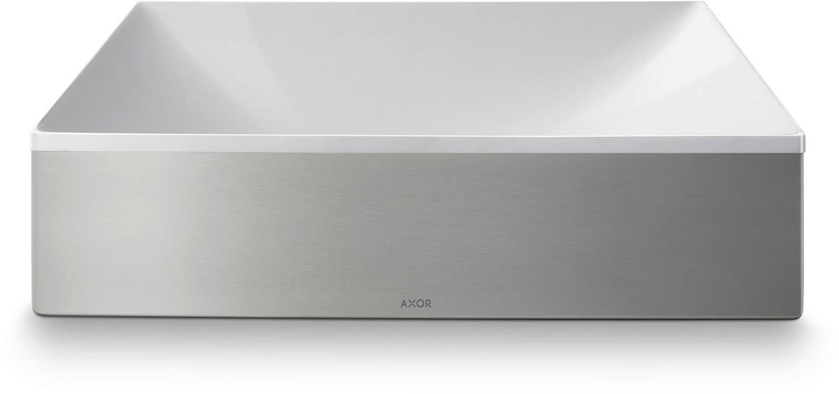 AXOR Suite Aufsatzwaschtisch 400x400mm SolidSurface chrom ohne Hahnloch