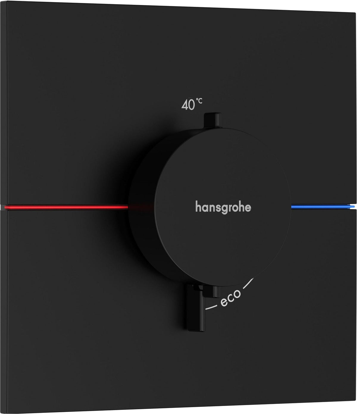 HANSGROHE ShowerSelect Comfort E Thermostat Fertigmontageset – Chrom, 1 Verbraucher, thermische Desinfektion