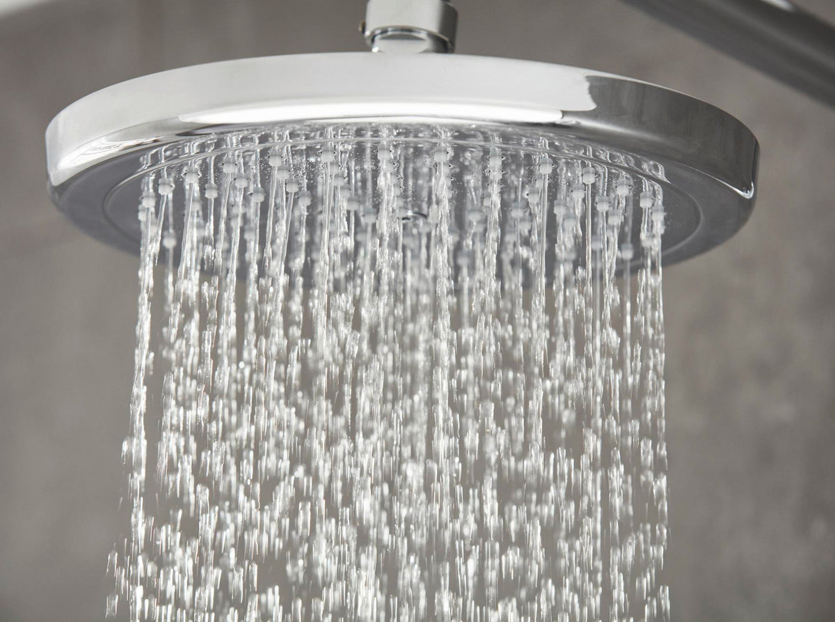 HANSGROHE Showerpipe Croma 220 Air mit Thermostat Ecostat Comfort – Chrom, DN 15