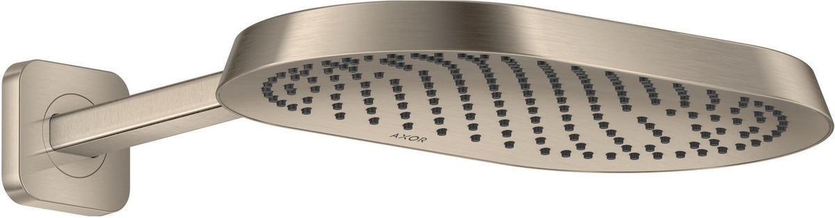 AXOR ShowerSphere 1jet Kopfbrause 370 x 220 mm mit Brausearm – Rain FlexPower, QuickClean+
