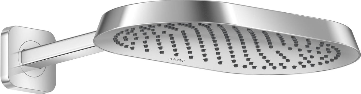 AXOR ShowerSphere 1jet Kopfbrause 370 x 220 mm mit Brausearm – Rain FlexPower, QuickClean+
