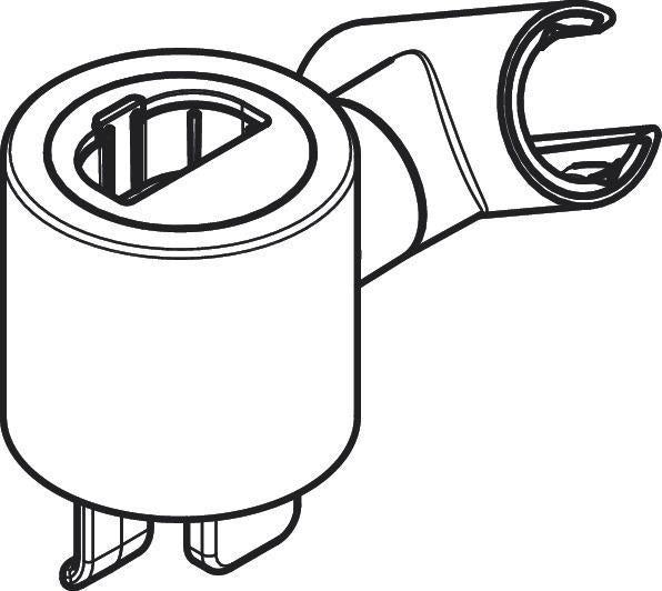 AXOR Citterio E Schieber für Brausestange – Chrom, Kunststoff, präzise Höhenverstellung