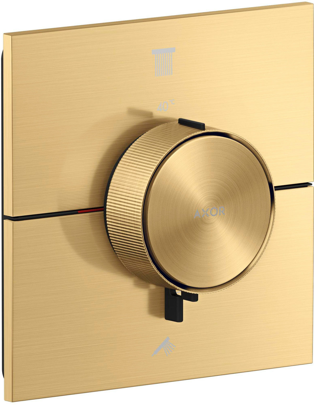 AXOR ShowerSelect ID Unterputz-Thermostat eckig, 2 Verbraucher, Chrom – präzise Steuerung