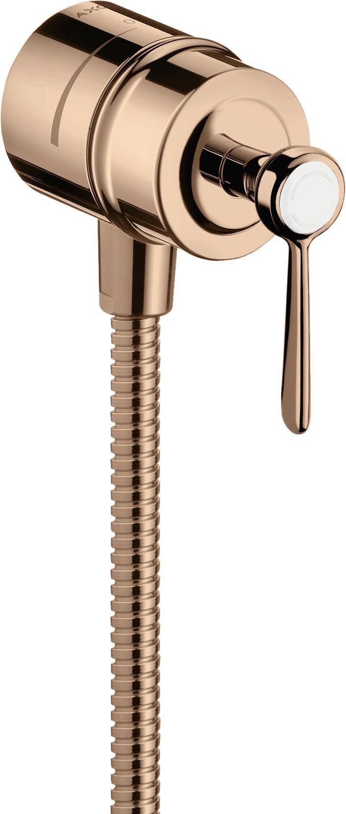 AXOR Montreux FIXFIT STOP DN 15 Schlauchanschluss mit Absperrventil und Hebelgriff, Chrom