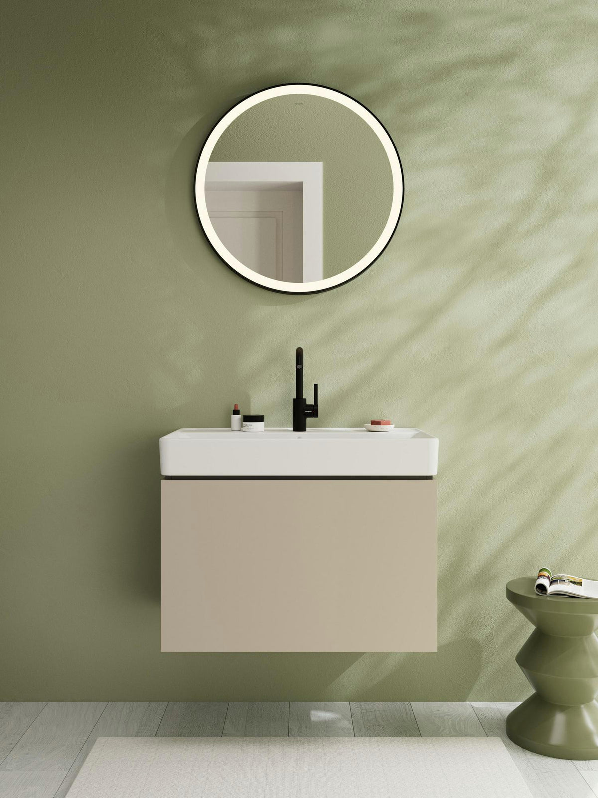 HANSGROHE Zesis S 210 Einhebel-Waschtischmischer mit Schwenkauslauf und Zugstangen-Ablaufgarnitur, chrom