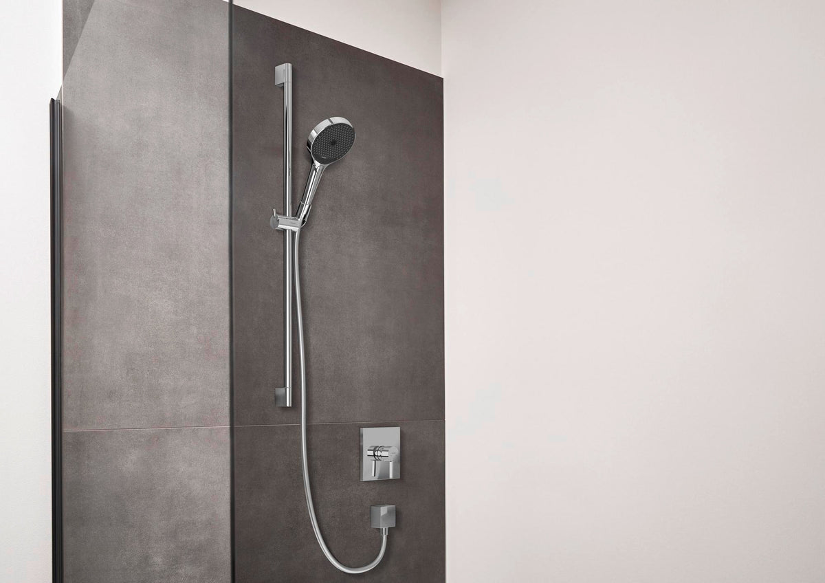 HANSGROHE Finoris Fertigmontageset für Unterputz-Brausemischer – Chrom, quadratisch, thermostatisch