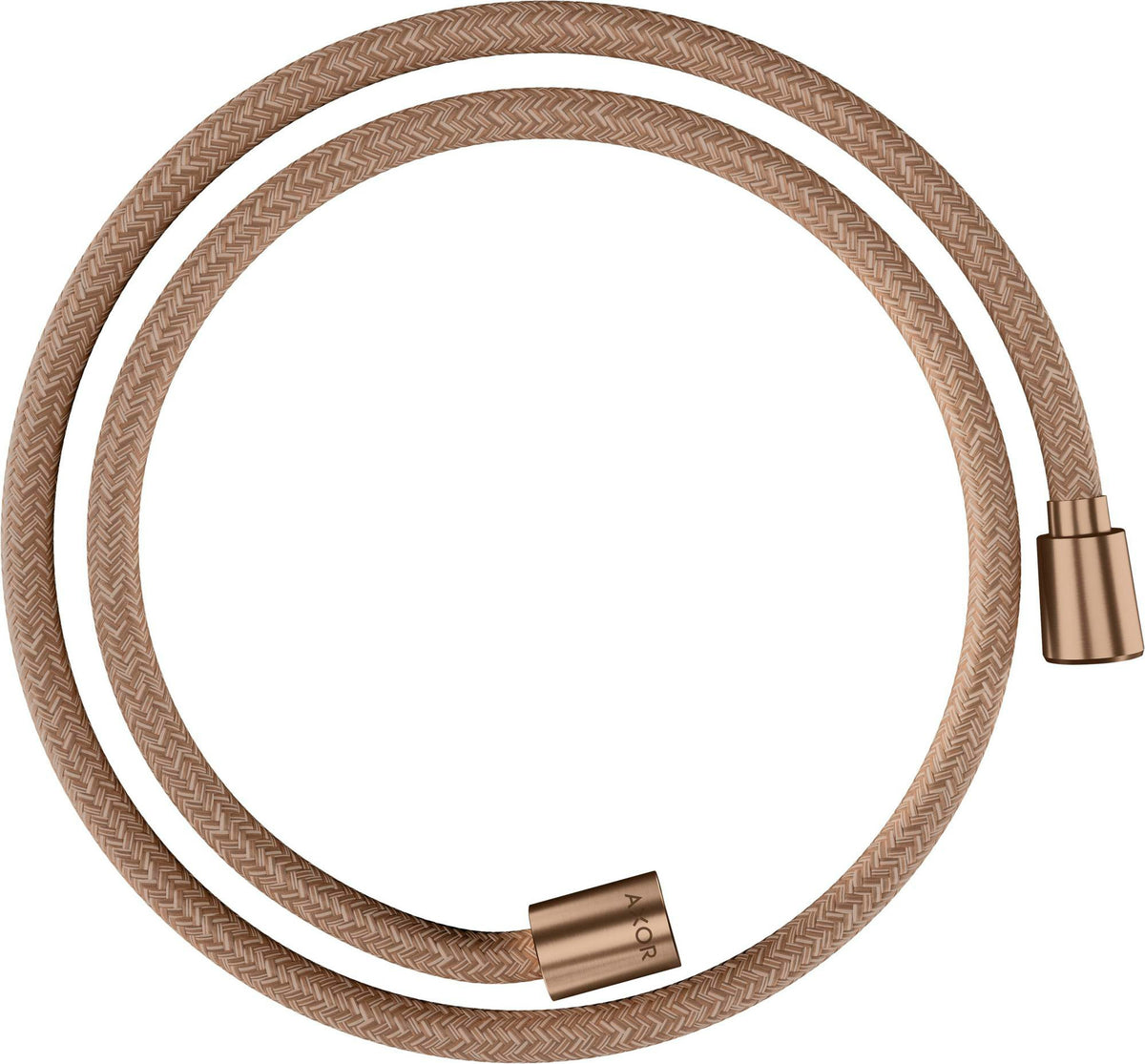 AXOR ShowerSolutions Textilbrauseschlauch 125 cm Chrom – recyceltes PET, drehwirbel- und knickgeschützt