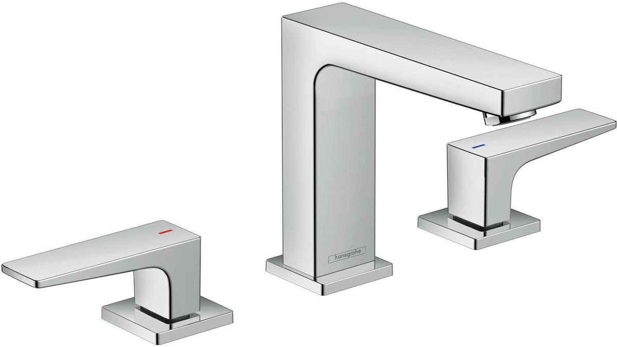HANSGROHE Metropol 110 3-Loch-Waschtischarmatur Chrom mit Push-Open Ablaufgarnitur DN 15