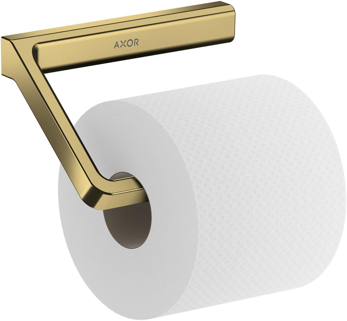 AXOR Universal Papierrollenhalter in Chrom – Wandmontage, verdeckte Befestigung, Softsquare Design