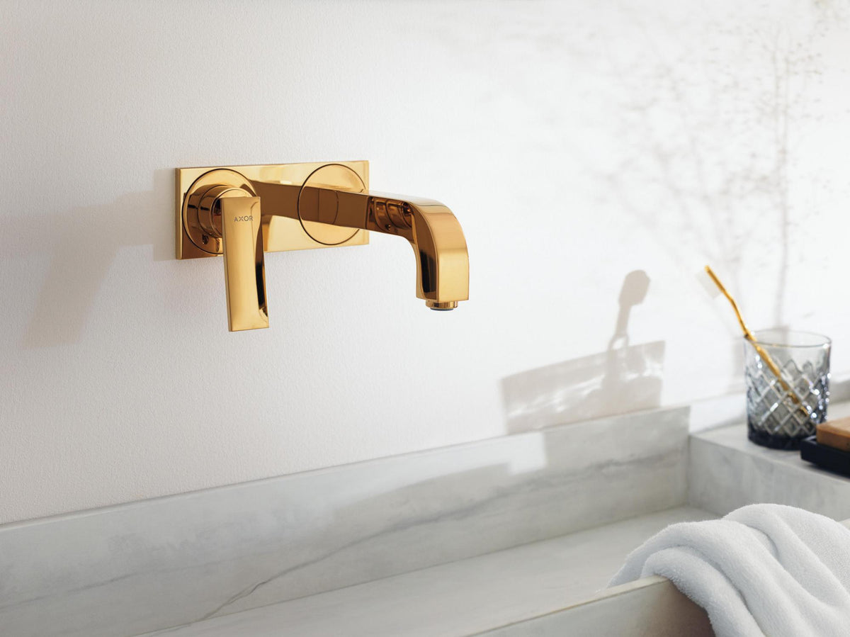 AXOR CITTERIO Fertigmontageset Unterputz-Waschtischmischer 220 mm Hebelgriff Gold