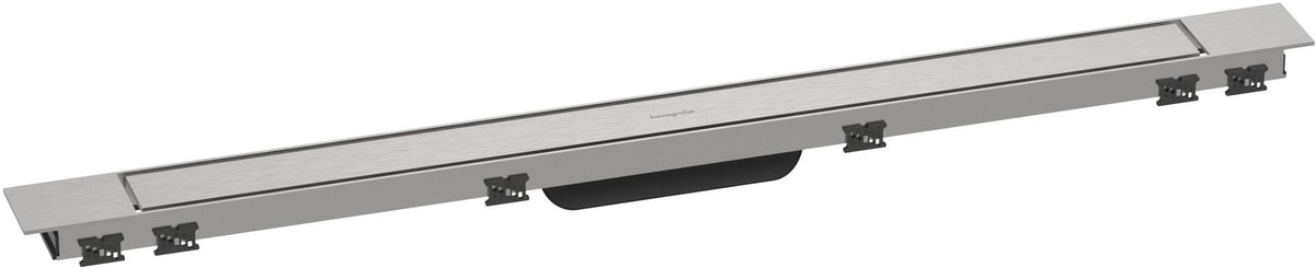HANSGROHE RainDrain Match Plus Duschrinne 800 mm mattschwarz mit höhenverstellbarem Rahmen