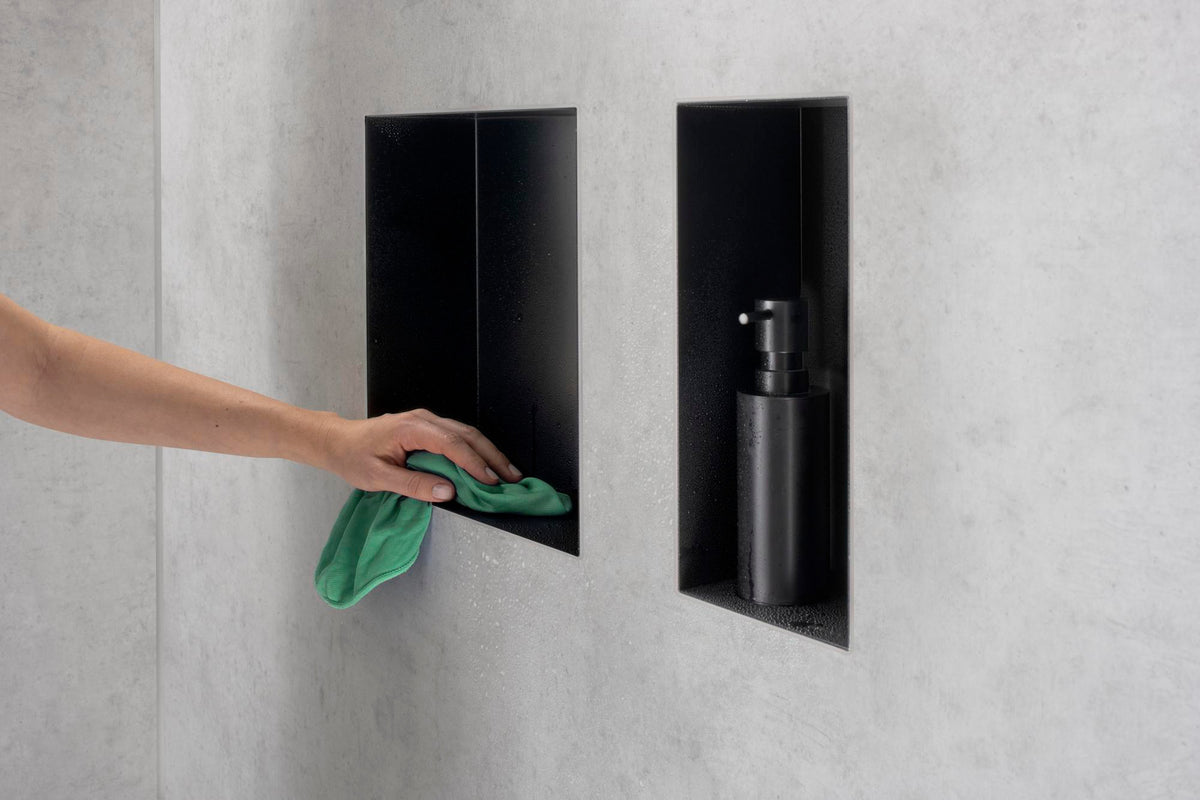 HANSGROHE XtraStoris Minimalistic Wandnische rahmenlos mattschwarz 300x150x100 mm