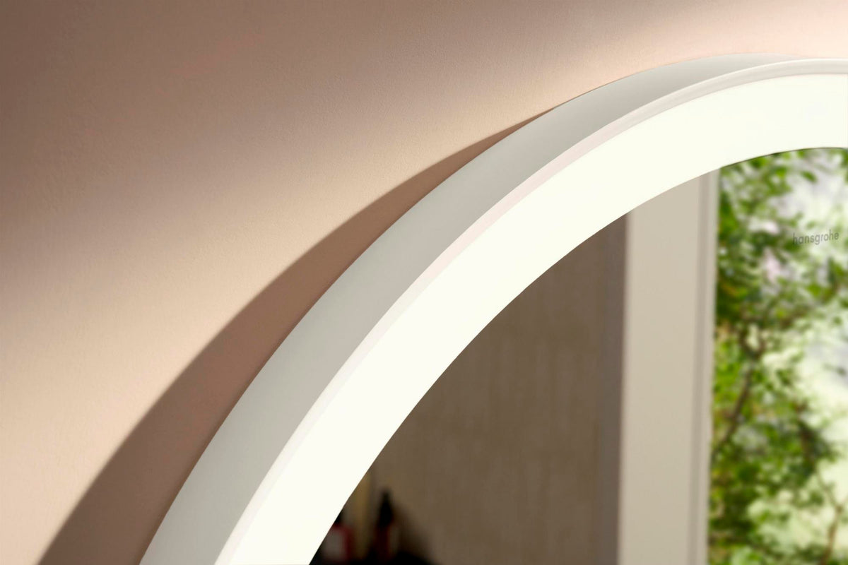 HANSGROHE Spiegel Xarita Lite S – runder LED-Wandspiegel 700 mm mit TouchlessSensor und AntiFog