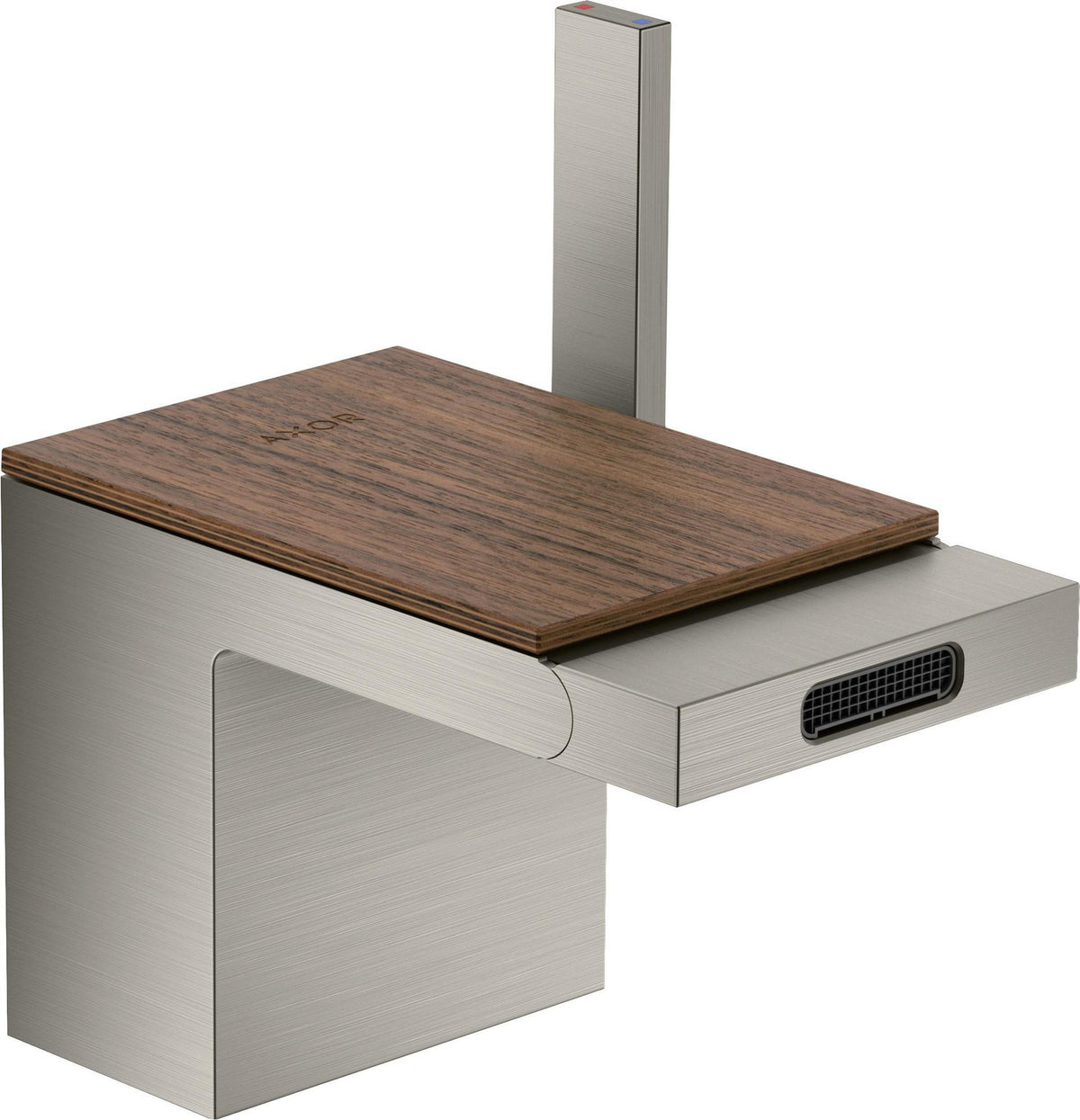 AXOR MYEDITION Einhebel-Bidetmischer ohne Platte polished gold optic mit Push-Open Ablaufgarnitur