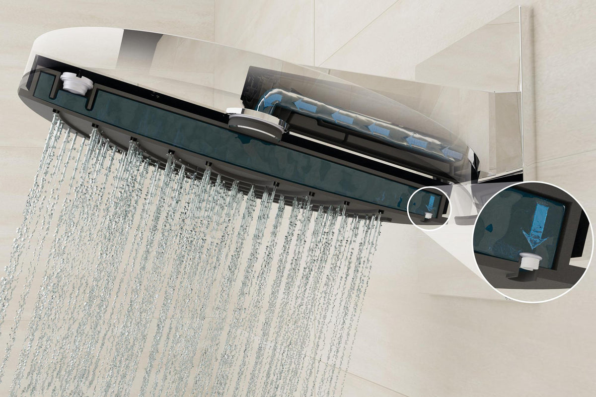 HANSGROHE PULSIFY 260 2jet Kopfbrause mit Wandanschluss, Chrom – PowderRain & Intense PowderRain
