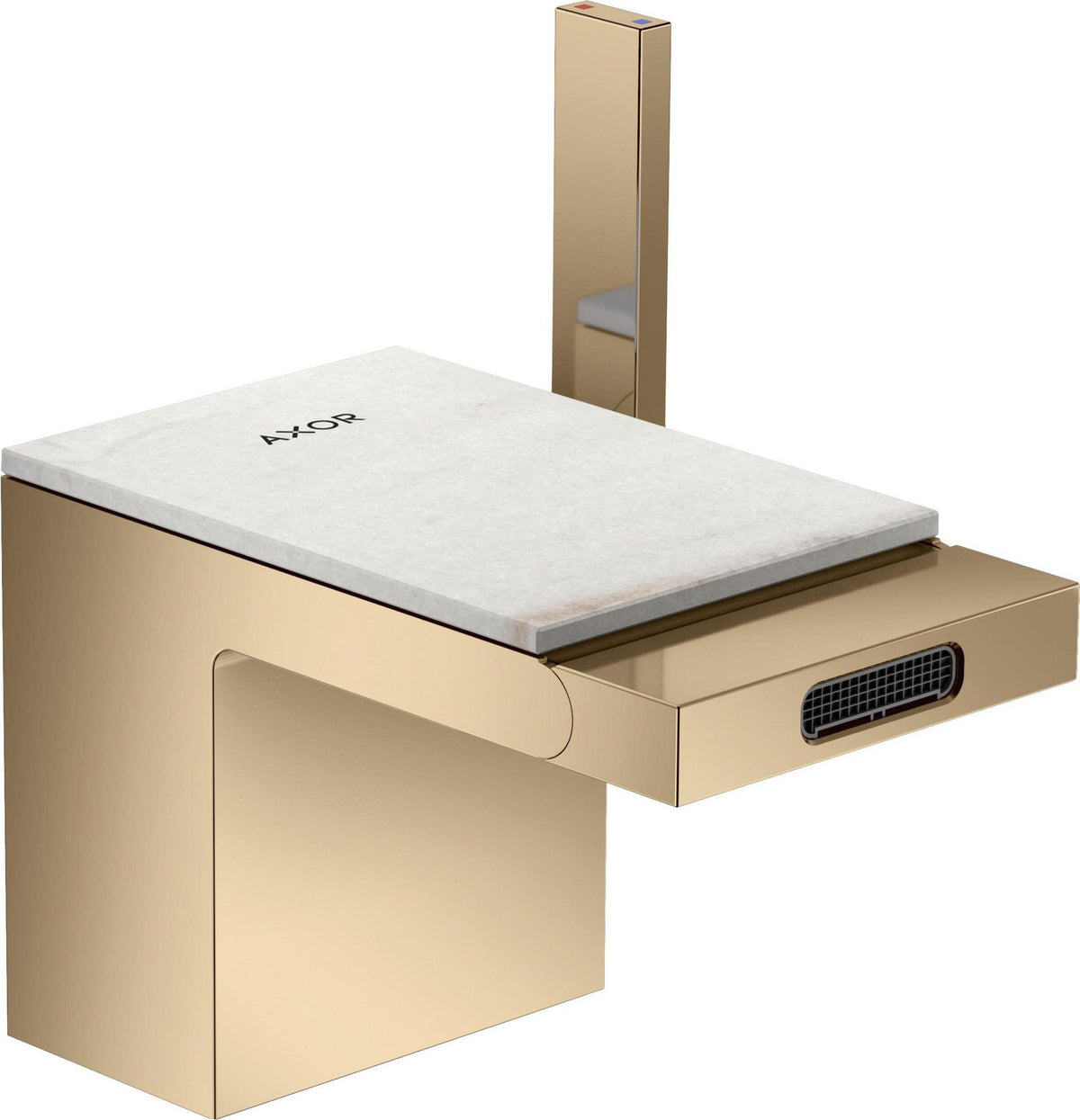 AXOR MyEdition Platte 150 in Leder – Abnehmbare Design-Abdeckung für Waschtischarmaturen