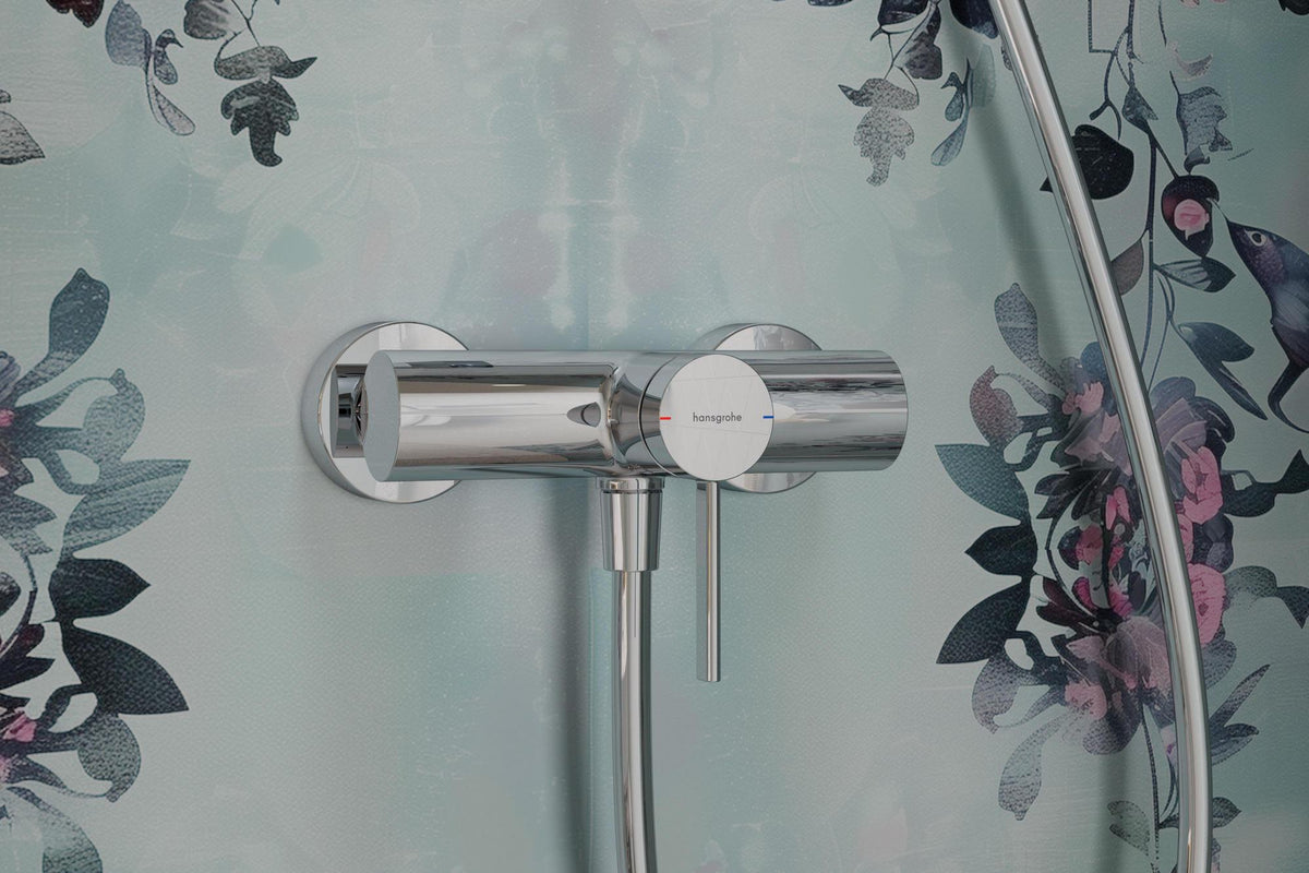 HANSGROHE Zesis S Brausemischer Aufputz Chrom – Einhandmischer mit Temperaturbegrenzung