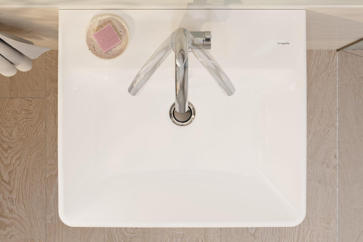 HANSGROHE Zesis S 210 Einhebel-Waschtischmischer mit Schwenkauslauf und Zugstangen-Ablaufgarnitur, chrom