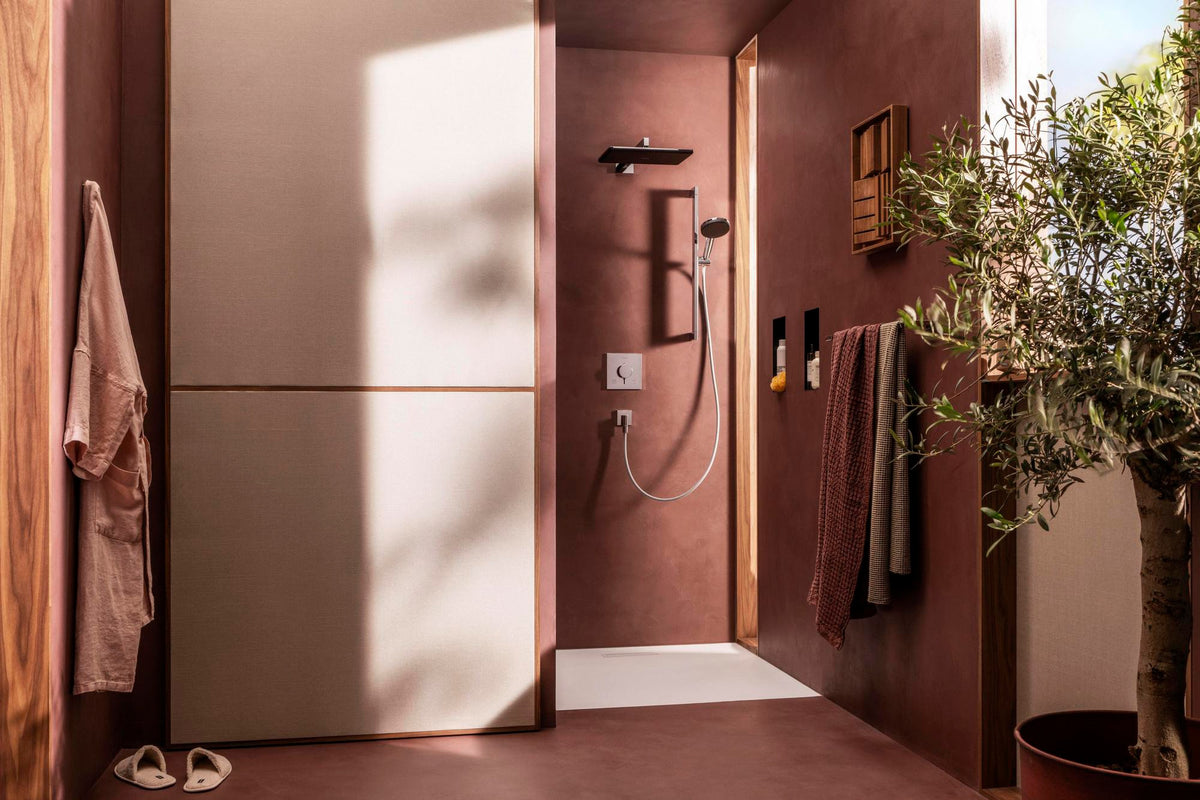 HANSGROHE Kopfbrause Raindance Alive Q 210/340 1jet – Rechteckig, RainAir & PowderRain, Schwarz