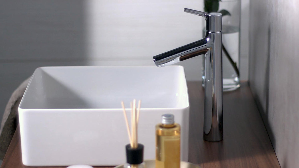 HANSGROHE Talis S Einhebel-Waschtischmischer 190 chrom mit Zugstangen-Ablaufgarnitur