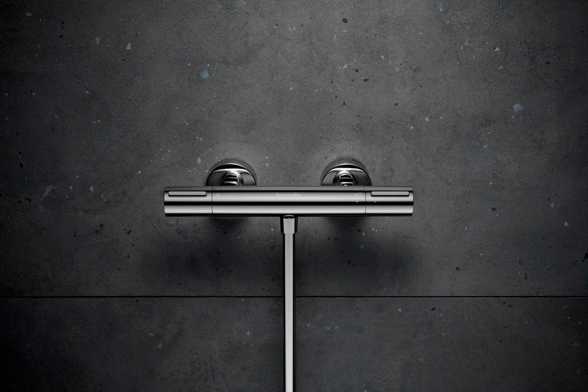 Hansgrohe Ecostat Element Brausemischer Aufputz Chrom mit EcoStop+ und Thermostatkartusche