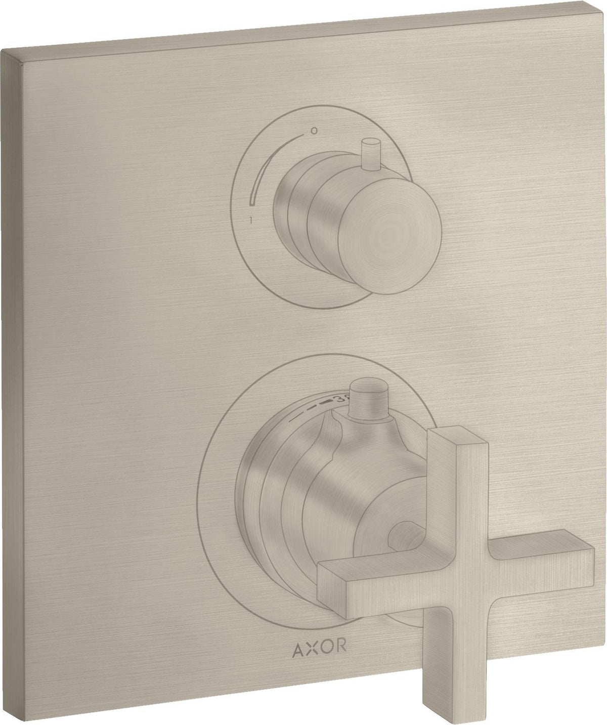 AXOR CITTERIO Unterputz-Thermostat mit Ab-/Umstellventil Kreuzgriff Chrom