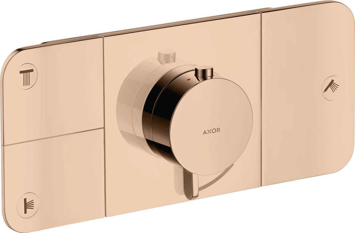 AXOR One Thermostatmodul für 3 Verbraucher – Chrom, Select-Tasten, Eco-Funktion