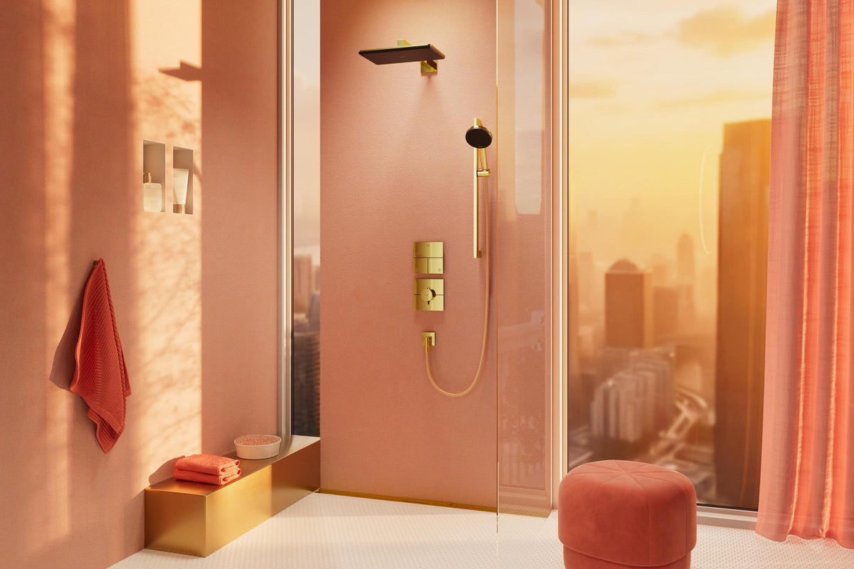 HANSGROHE XtraStoris Minimalistic Wandnische rahmenlos mattschwarz 300x150x100 mm