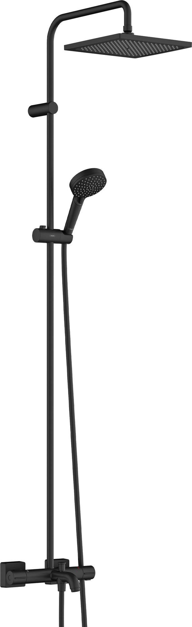HANSGROHE Showerpipe Vernis Shape 240 1 Jet mit Wannenthermostat mattschwarz