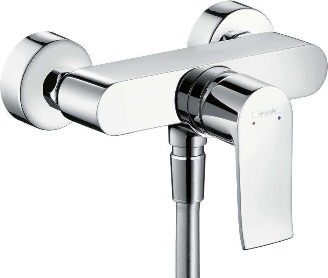 HANSGROHE Metris Einhand-Brausemischer DN 15 chrom – Wandmontage mit Temperaturbegrenzer