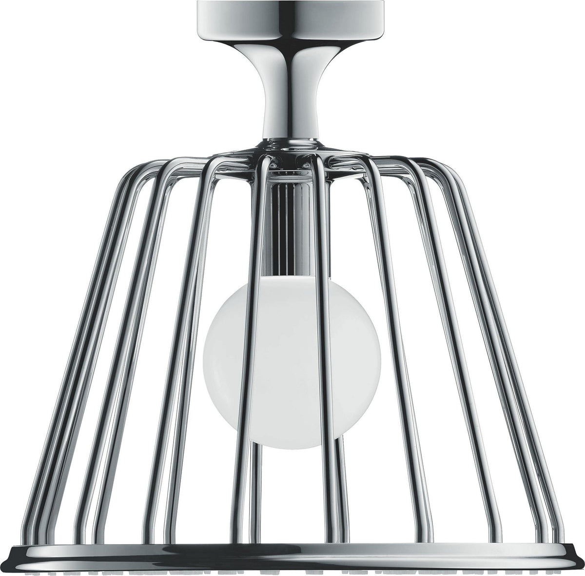 AXOR LampShower Nendo Kopfbrause mit Deckenanschluss und LED-Beleuchtung, Chrom, 275 mm