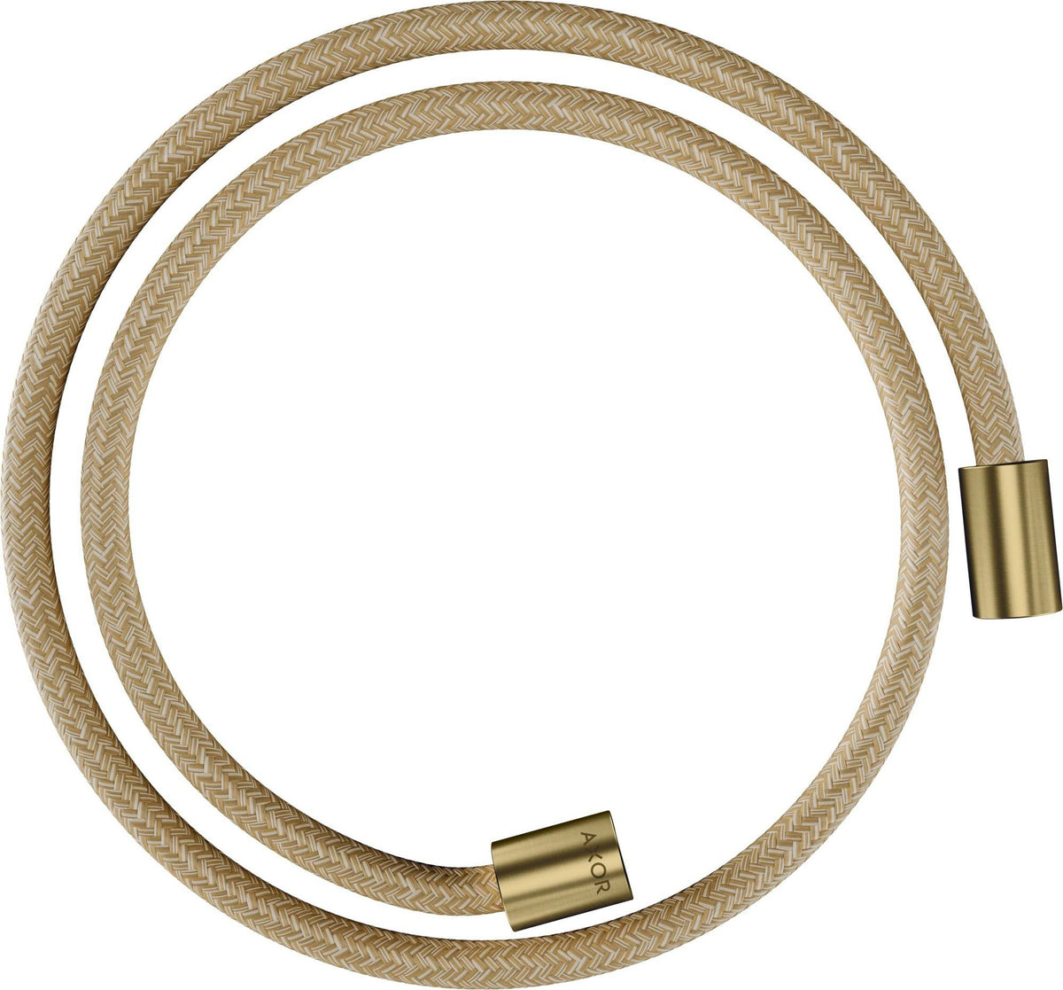 AXOR ShowerSolutions Textilbrauseschlauch 125 cm, chrom – recyceltes PET, knickgeschützt