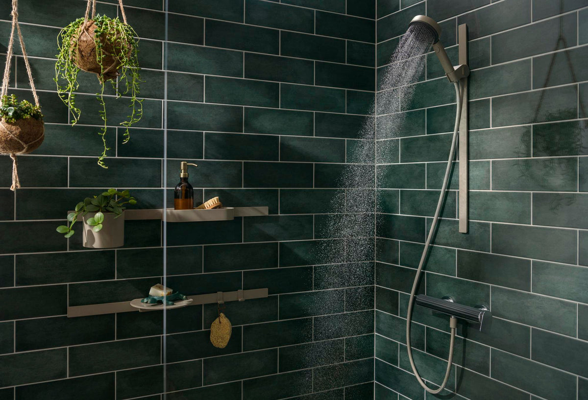 Handtuchhaken WallStoris Planet Edition breit sand von Hansgrohe – 2 Haken, 32 mm