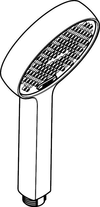 HANSGROHE Activera Select S 95 2jet EcoSmart Handbrause – Chrom, 2 Strahlarten, Select-Taste