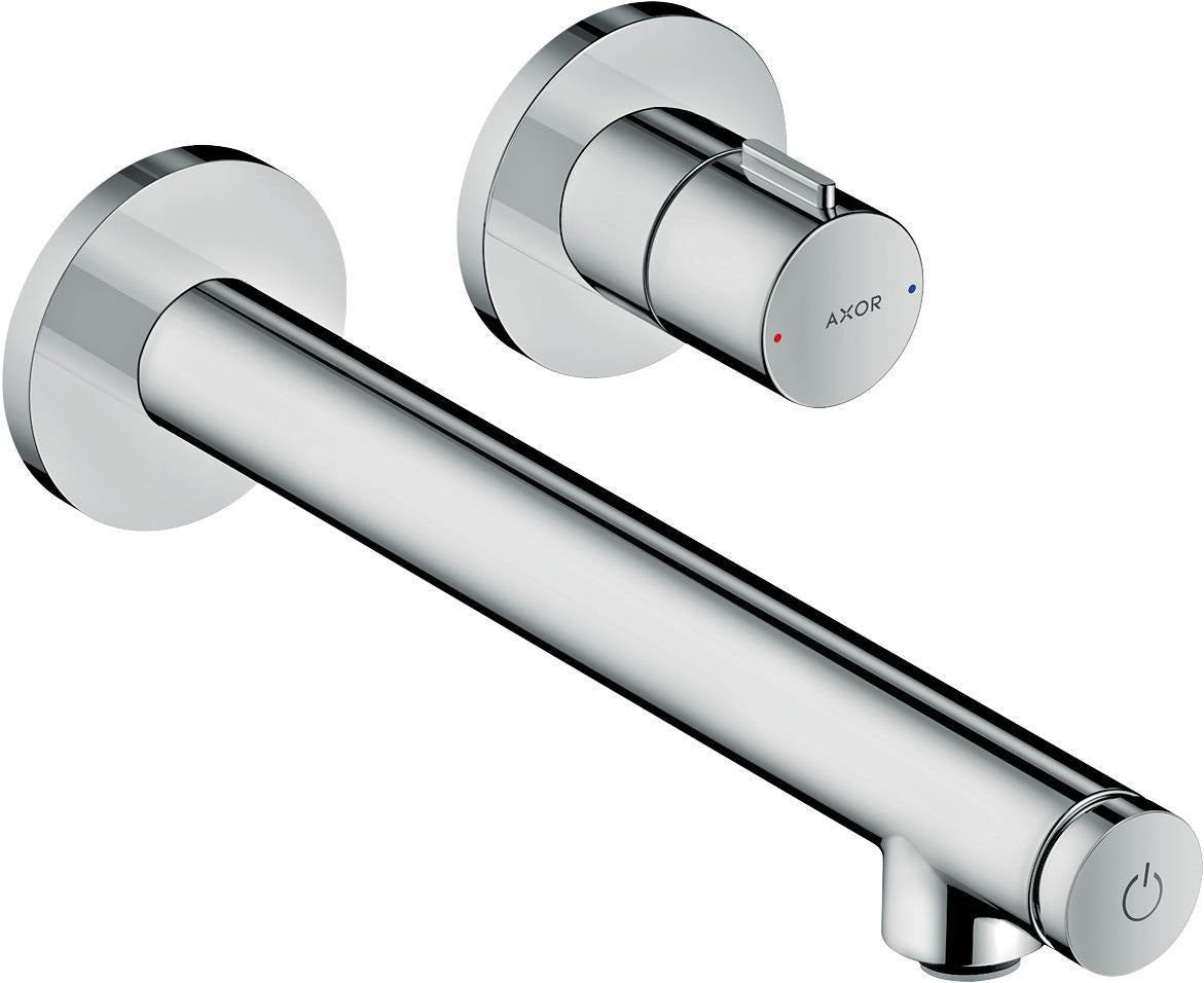 AXOR Uno Waschtischmischer Unterputz 220 mm Chrom mit Ablaufgarnitur