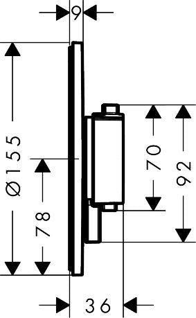 HANSGROHE Ecostat Comfort S Thermostat UP Fertigset für 2 Verbraucher mit Sicherungskombination