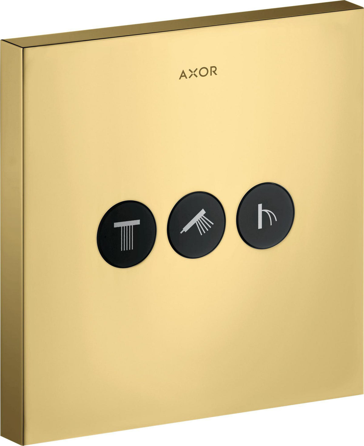 AXOR ShowerSelect Square UP Ventil für 3 Verbraucher – chrom, Select-Button, eckig