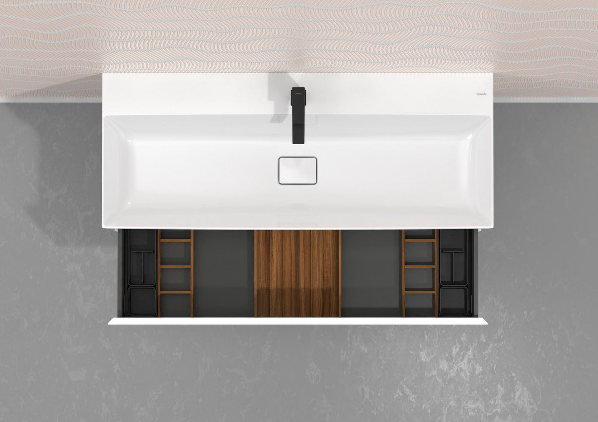 HANSGROHE IntraStoris Schubkasteninneneinteilung Basis Set 100/345 mattschwarz für Xelu & Xevolos