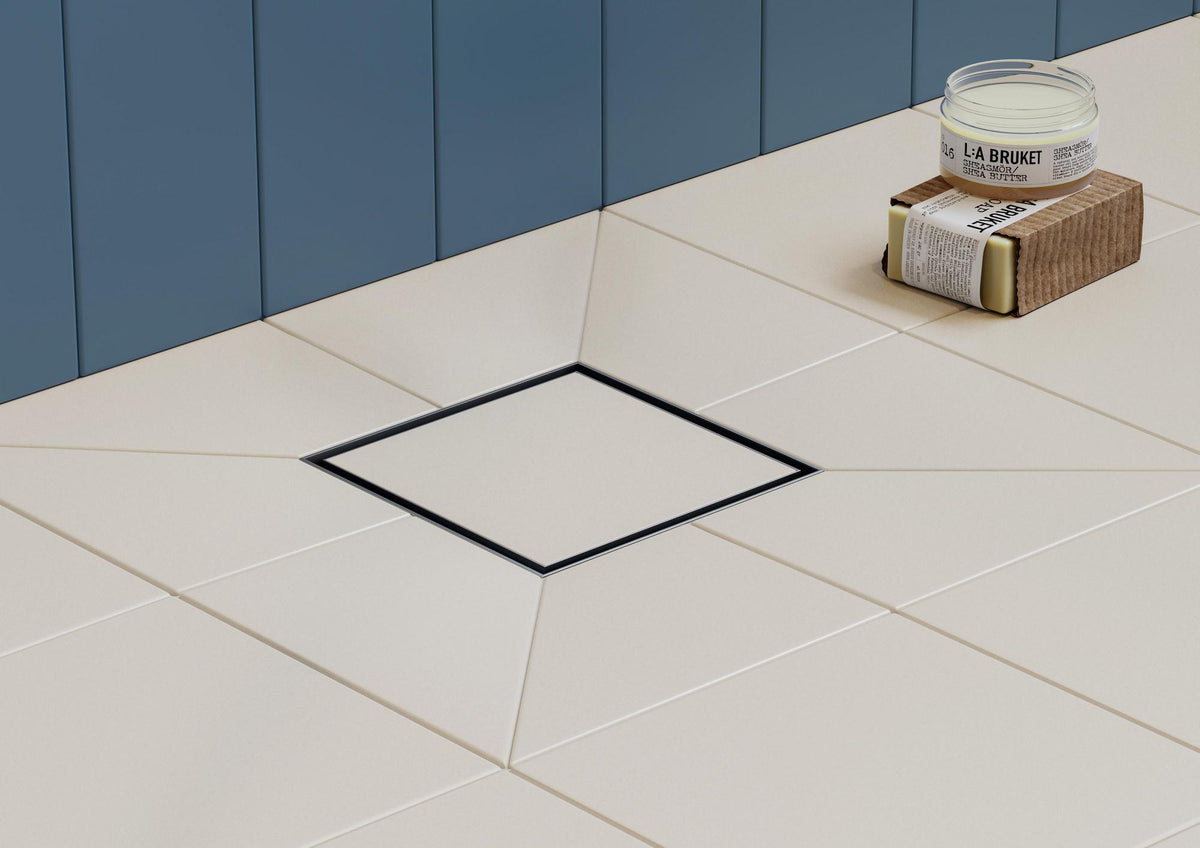 HANSGROHE RainDrain Brilliance Punktablauf Komplettset 150x150 mm mattschwarz