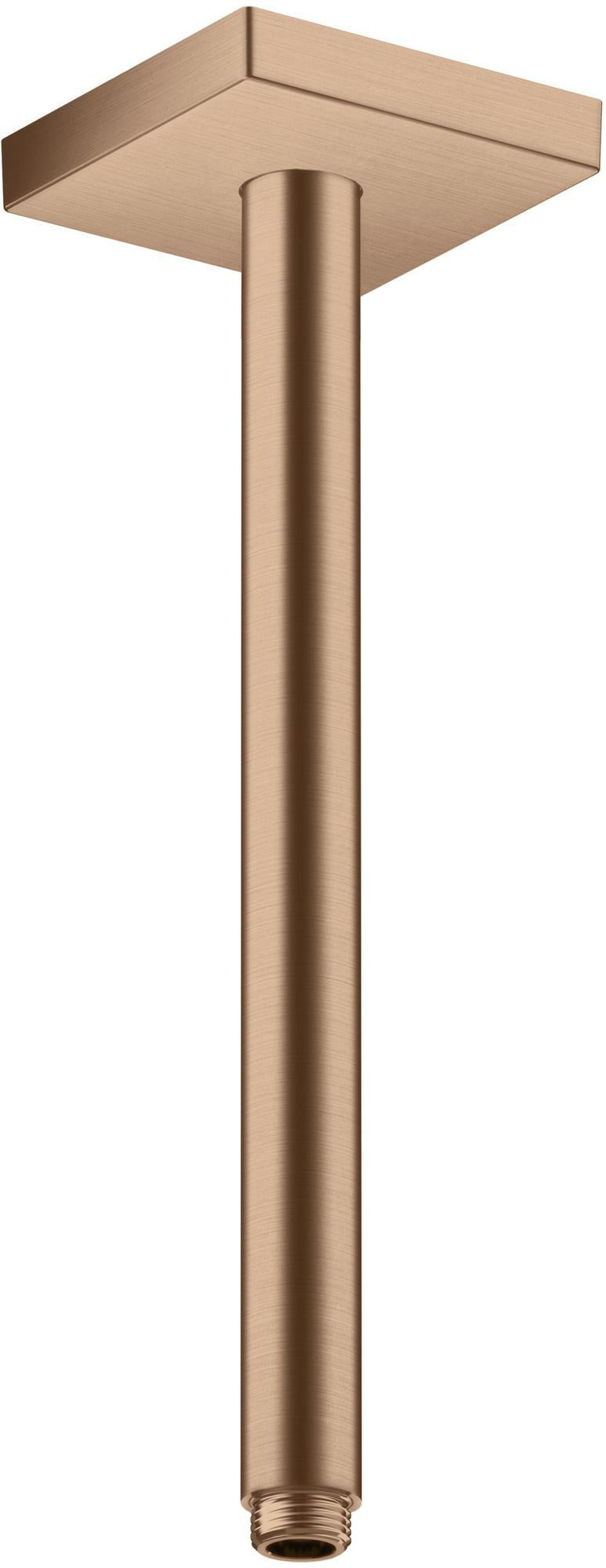 AXOR Decken-Anschlussstück 300 mm DN 15 eckig brushed brass