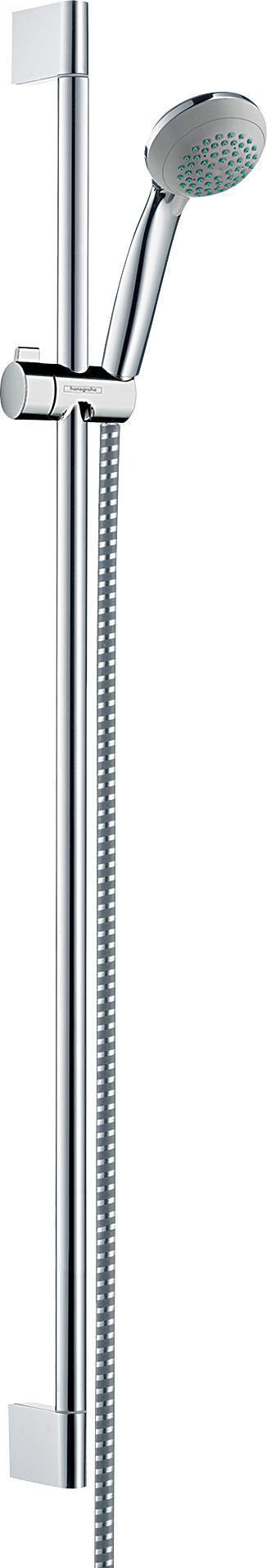 HANSGROHE Brauseset Crometta 85 VarioJet mit Unica Crometta Stange 900 mm Chrom
