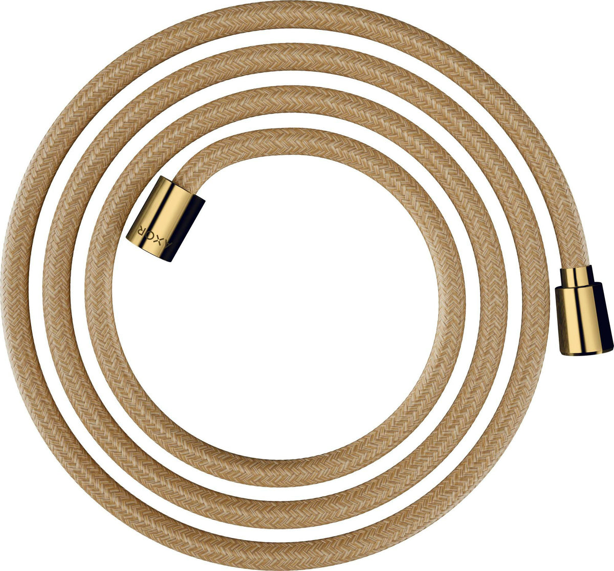 AXOR ShowerSolutions Textilbrauseschlauch 200 cm Chrom – konische und zylindrische Mutter