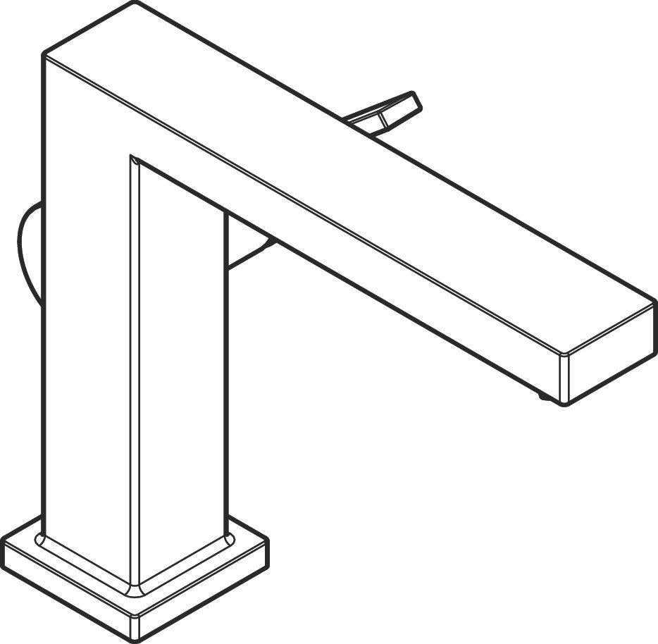 Hansgrohe Tecturis E Waschtisch-Einhandhebelmischer mit ComfortZone 110 und CoolStart
