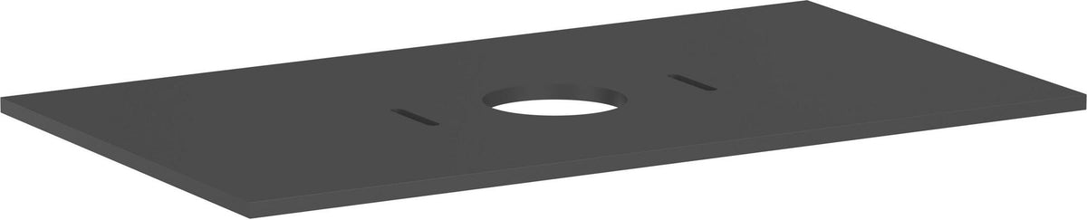 HANSGROHE Xilesa E Konsole 980 mm Eiche mit mittigem Ausschnitt für Aufsatzwaschtisch