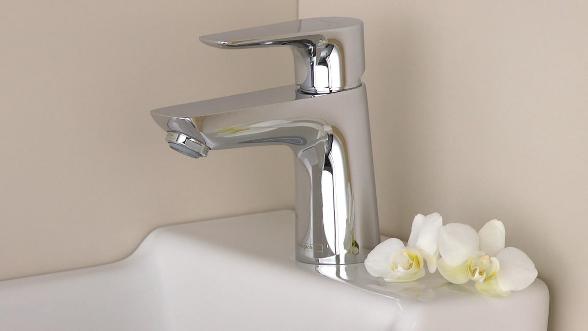 HANSGROHE Talis E Einhebel-Waschtischmischer DN 15 mit Zugstangen-Ablaufgarnitur, chrom
